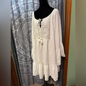 Lilly Pulitzer Amisa Tunic Dress White  and gold Dress